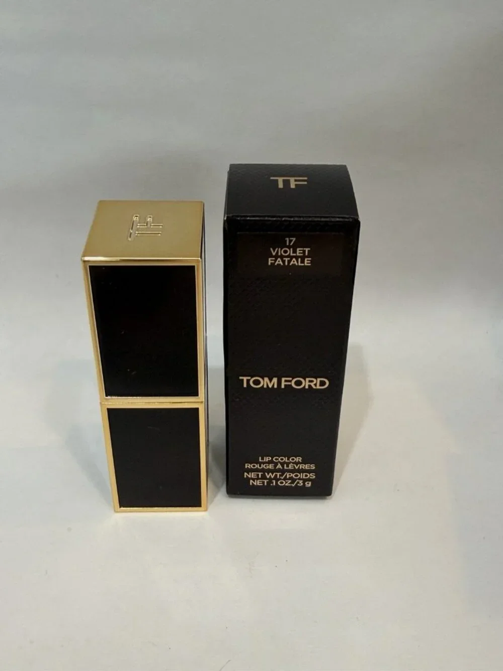 Tom Ford Lip Color “17 Violet Fatale” Full Size .1oz Authentic New W/ Box